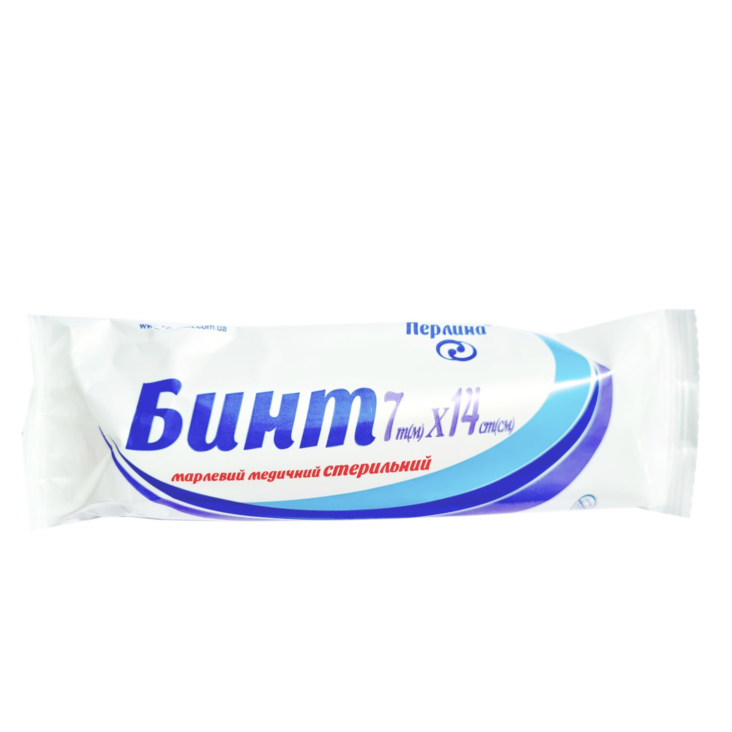 Бинт марлевий медичний стерильний 7 m (м) x 14 cm (см) тип марлі 17 TM Перлина